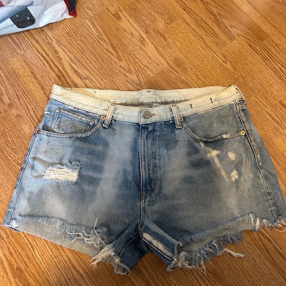 Denim & Supply Ralph Lauren Blue Distressed Jean Shorts